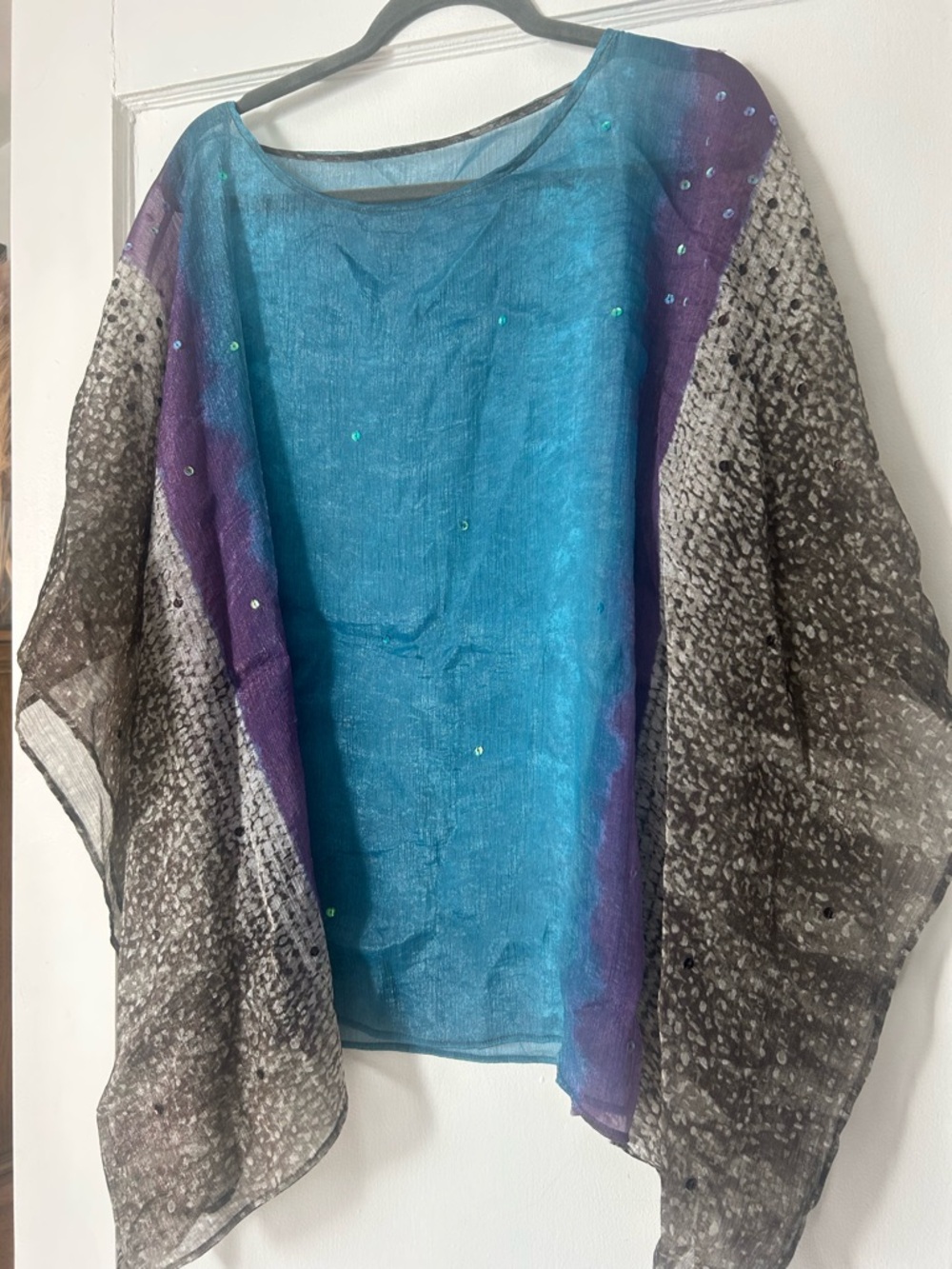 Vintage Sheer Poncho Top